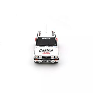 Ford Fiesta 1600 Gr.2 Rallye Monte Carlo 1979  FORD FIESTA 1600 GR.2 #15 R.CLARK / RALLYE MONTE CARLO 1979 OttO mobile 1:18 Resinemodell (Türen, Motorhaube... nicht zu öffnen!)